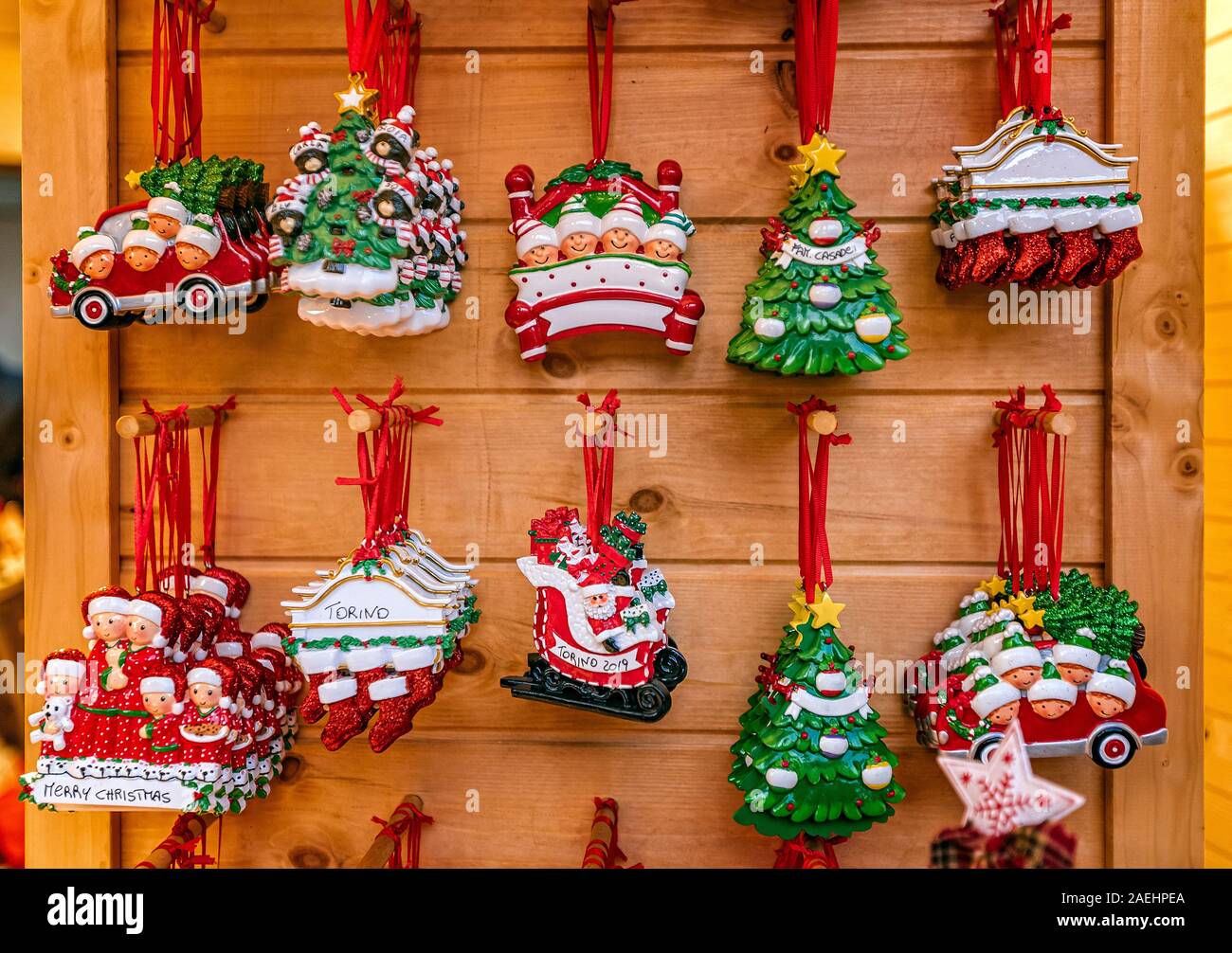 Italia Piemonte Torino Natale - decorazioni di Natale Foto stock - Alamy