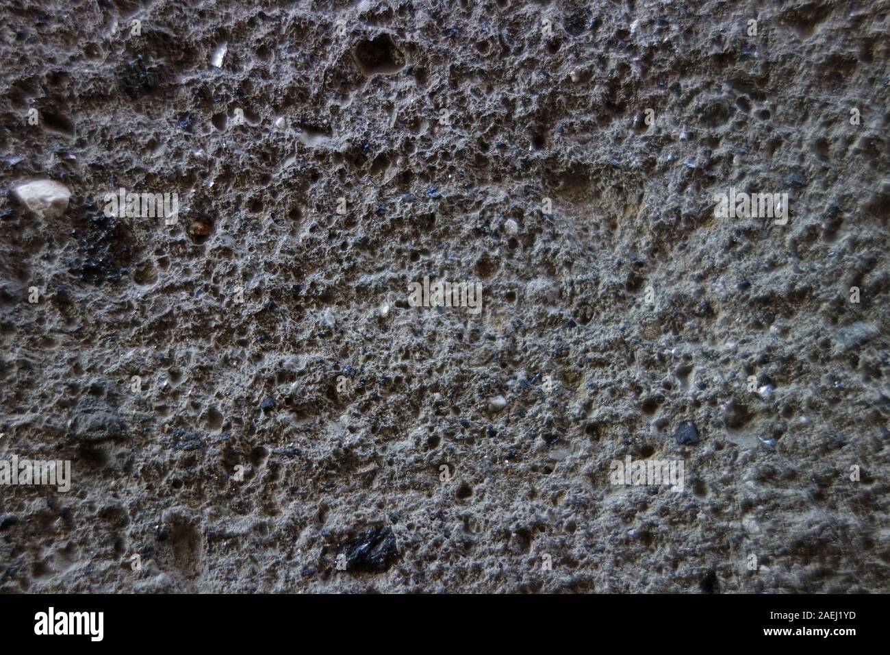 Modello di peperino una roccia magmatica, tipico dell'Italia centrale Foto Stock