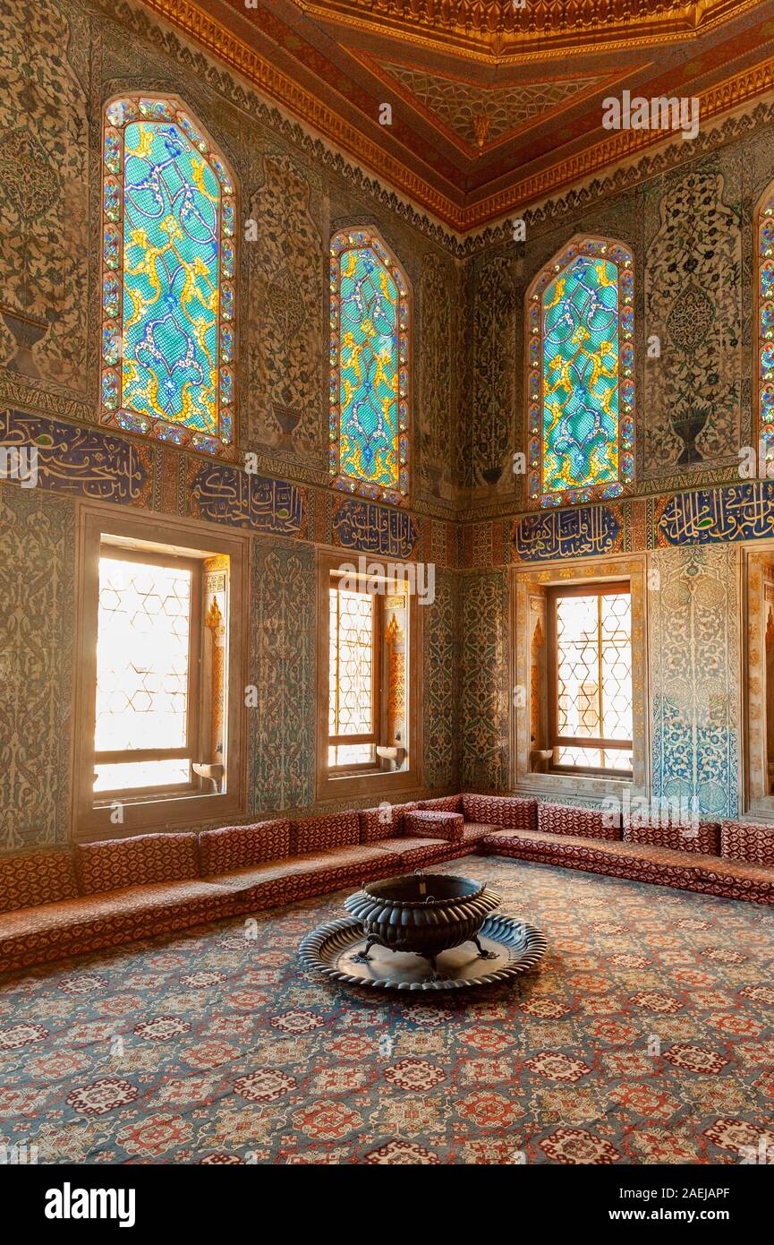 Il Twin chiosco all'Harem del Topkapi Palace Museum, Istanbul, Turchia Foto Stock