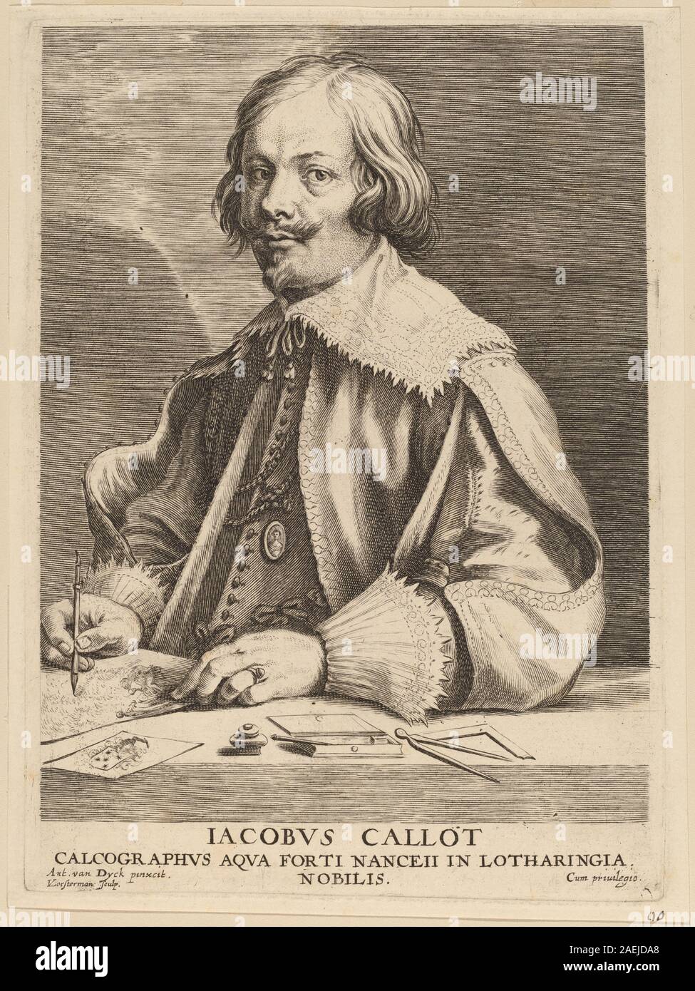 Emil Lucas Vorsterman dopo Sir Anthony van Dyck, Jacques Callot Jacques Callot Foto Stock