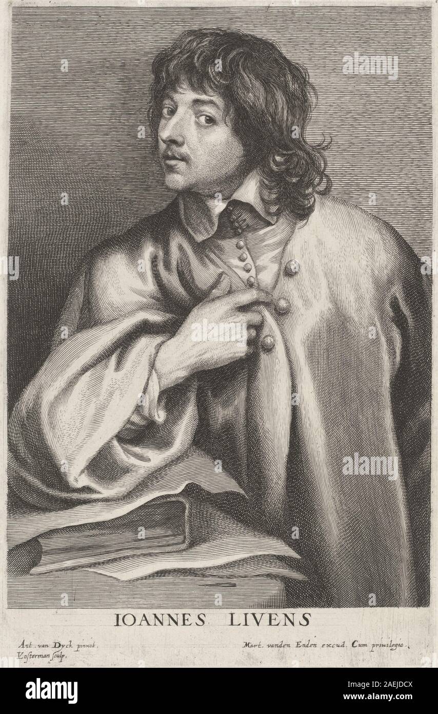 Emil Lucas Vorsterman dopo Sir Anthony van Dyck, Jan Lievens, probabilmente 1626-1641 Jan Lievens; probabilmente 1626/1641 Foto Stock