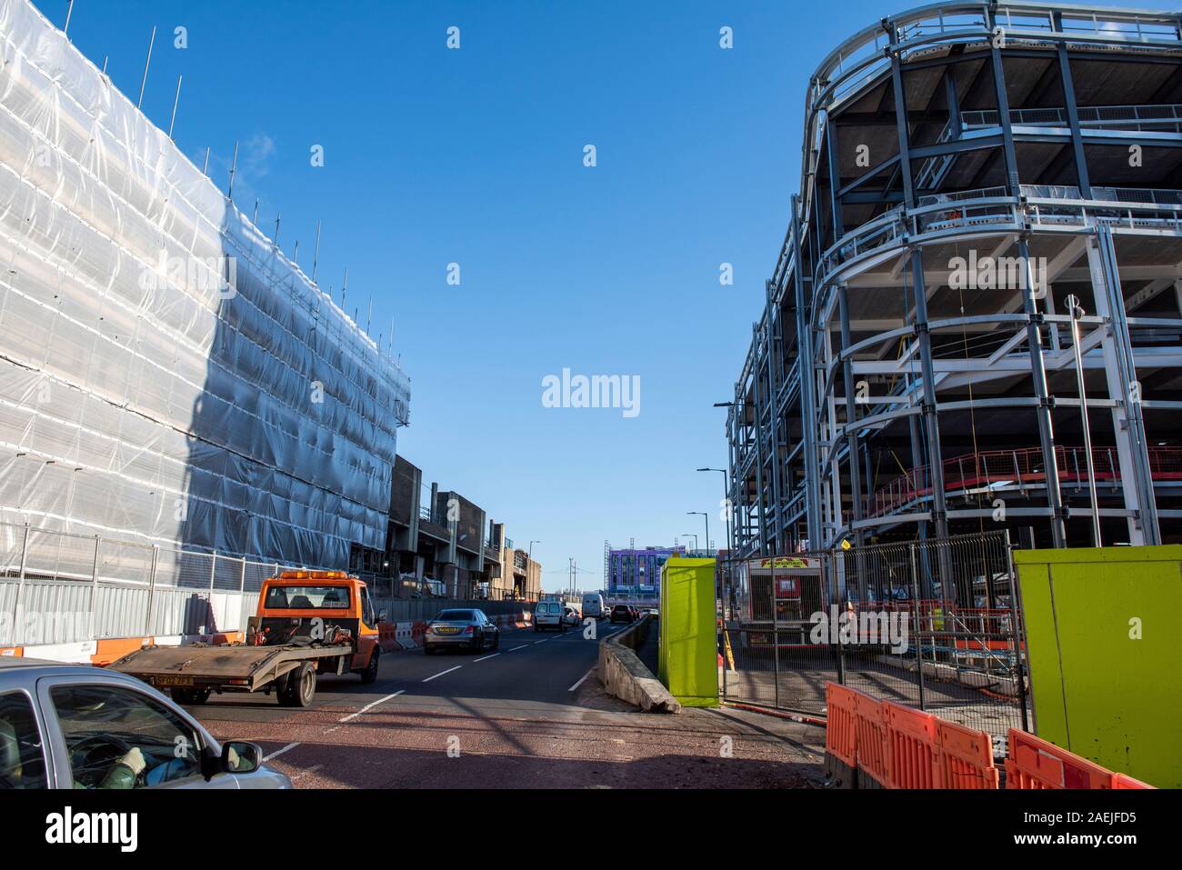 Sviluppo del Broadmarsh sul lato sud del centro citta' di Nottingham, Nottinghamshire REGNO UNITO Inghilterra Foto Stock