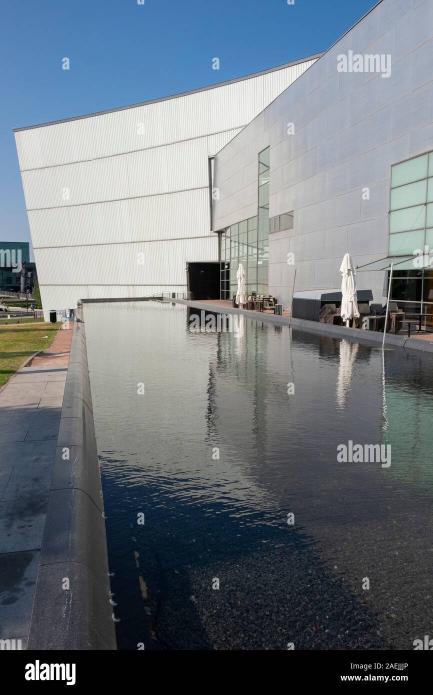 Museo di arte moderna Kiasma a Helsinki in Finlandia e Scandinavia, Europa. Foto Stock