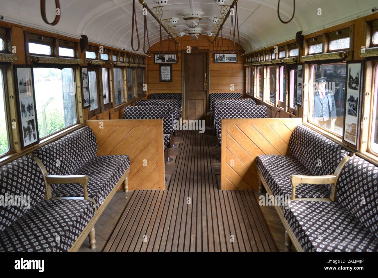 Carrello vittoriano a Didcot Railway Centre, Didcot Parkway station, Didcot, Regno Unito Foto Stock