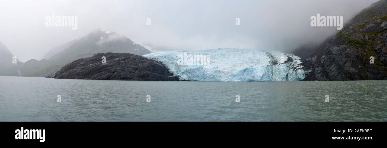 Glacier mout nel lago di Portage, Alaska Foto Stock