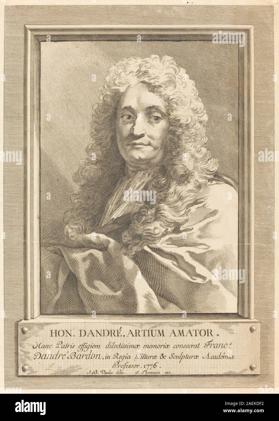 Michel-François Dandré-Bardon dopo Jean-Baptiste Van Loo, ritratto dell'artista nel Padre, 1776 ritratto dell'artista il Padre; 1776data Foto Stock