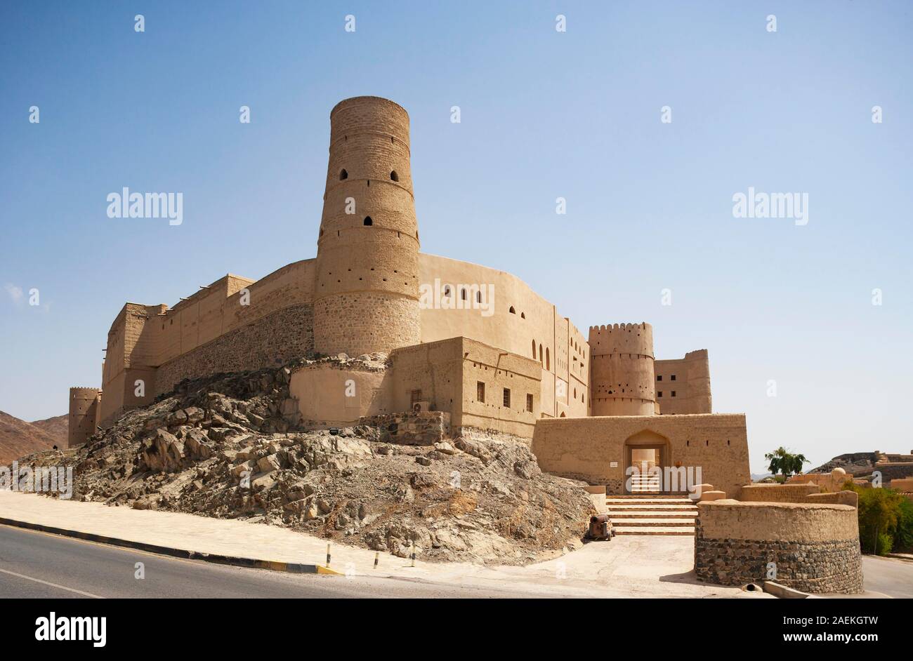 Fortezza Hisn Tamah, Bahla, Ad Dakhiliyah Provincia, Oman Foto Stock