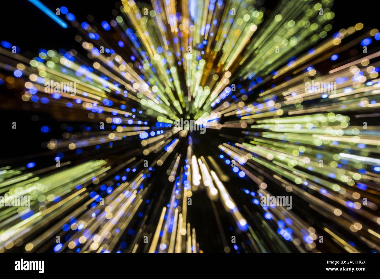 Un fuori fuoco effetto luce dello sfondo. Foto Stock