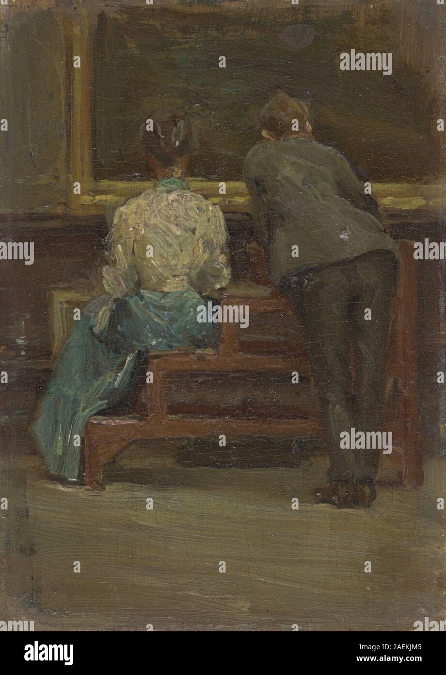 Fotografia o opera d'arte di Morton Livingston Schamberg del 1906 circa raffigurante Charles Sheeler e Nina Allender, mostrando la loro somiglianza e lo stile contemporaneo dell'inizio del XX secolo. Foto Stock