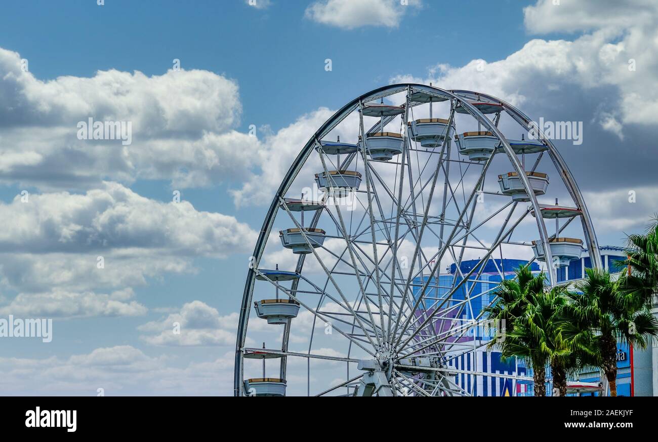 Long Beach ruota panoramica Ferris Foto Stock