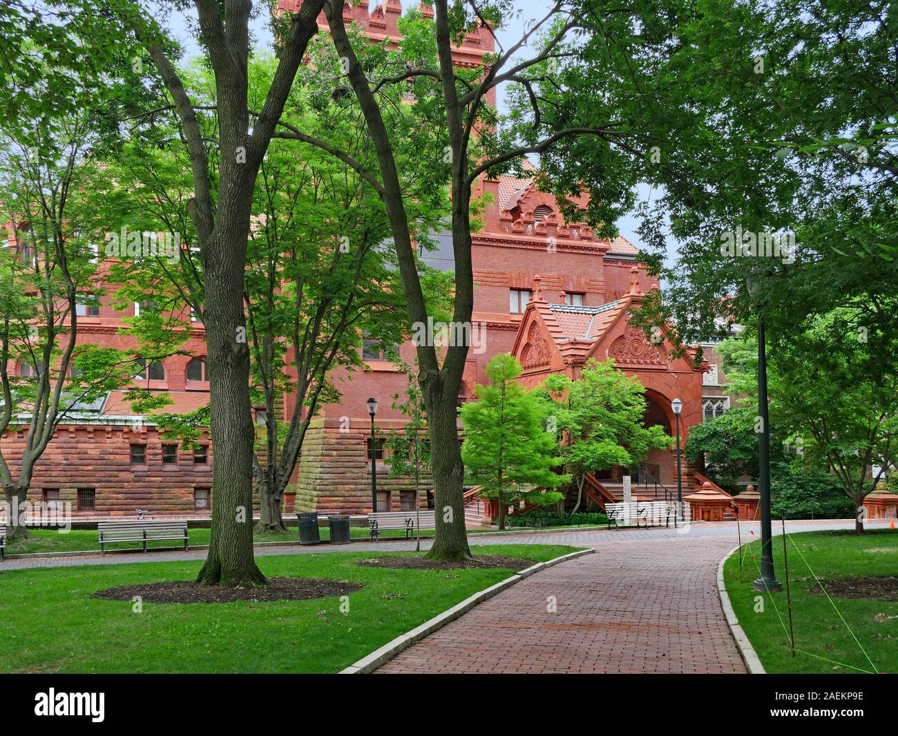 PHILADELPHIA - Maggio 2019: il secolo XIX Belle Arti Biblioteca presso l Università della Pennsylvania campus è una pietra miliare storica nazionale, si avvicinò a Foto Stock