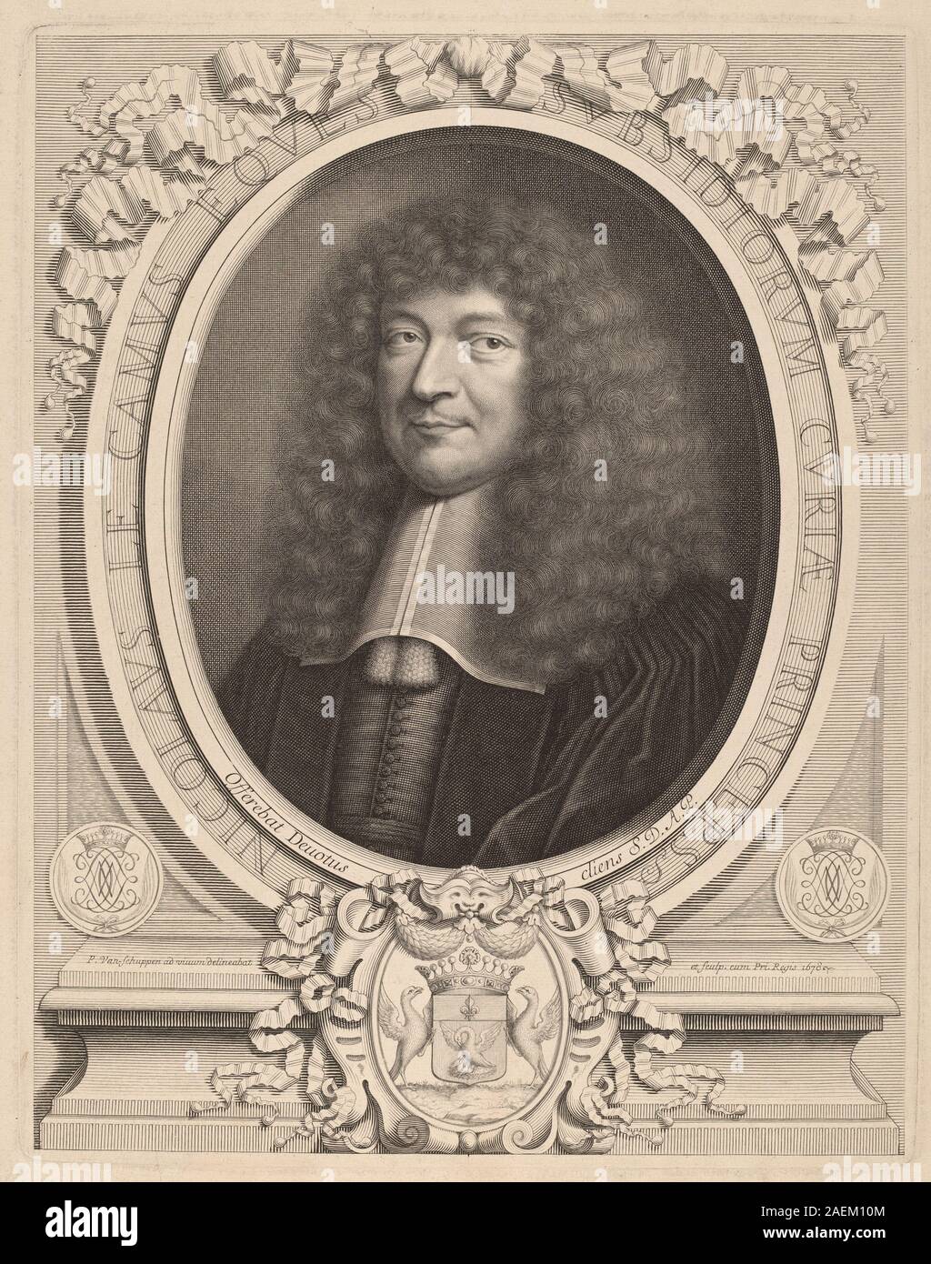 Peter Ludwig van Schuppen dopo Pieter Van Mol, Nicolas Le Camus, 1678 Nicolas Le Camus; 1678data Foto Stock