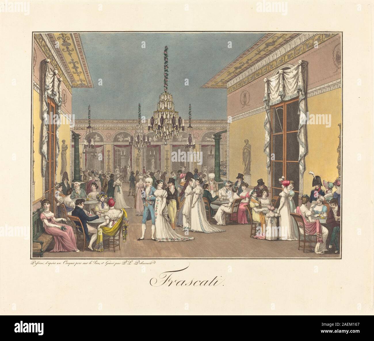 Debucourt Philibert-Louis Frascati, Frascati 1807; 1807data Foto Stock