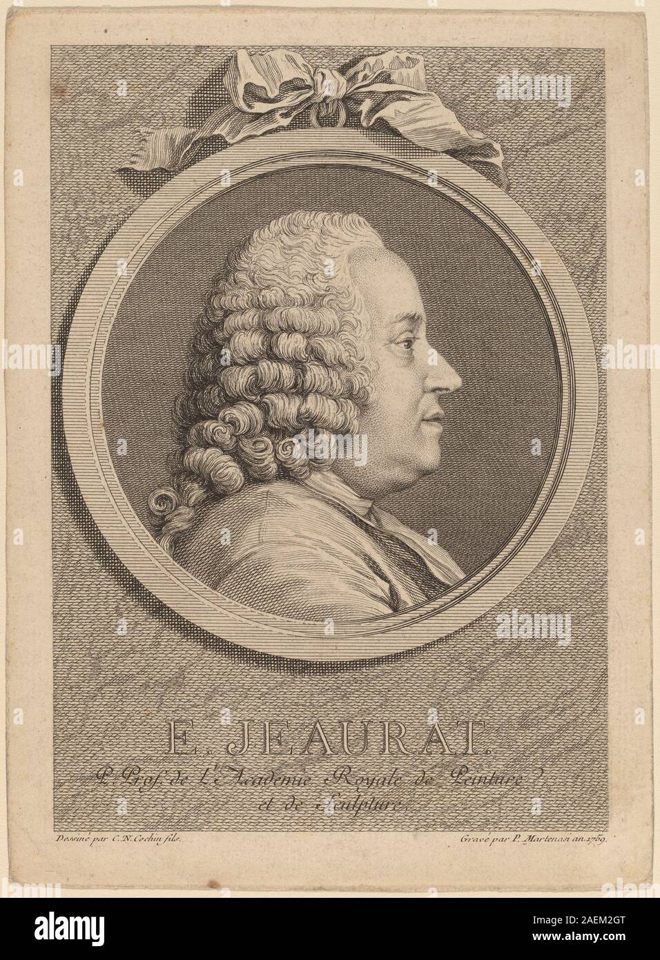 Pierre François Martenasie dopo Charles-Nicolas Cochin II, Edme-Sebastien Jeaurat, 1759 Edme-Sebastien Jeaurat; 1759data Foto Stock