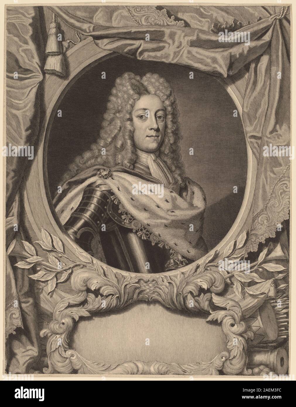 Pieter Stevens van Gunst, il King George II Re Giorgio II Foto Stock