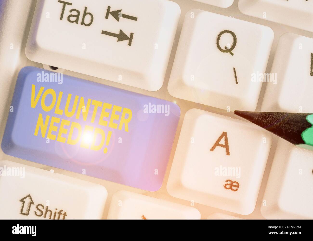 Scrittura di testo necessari volontari. Foto concettuale chiedendo dimostrando al lavoro di organizzazione senza essere pagati Foto Stock