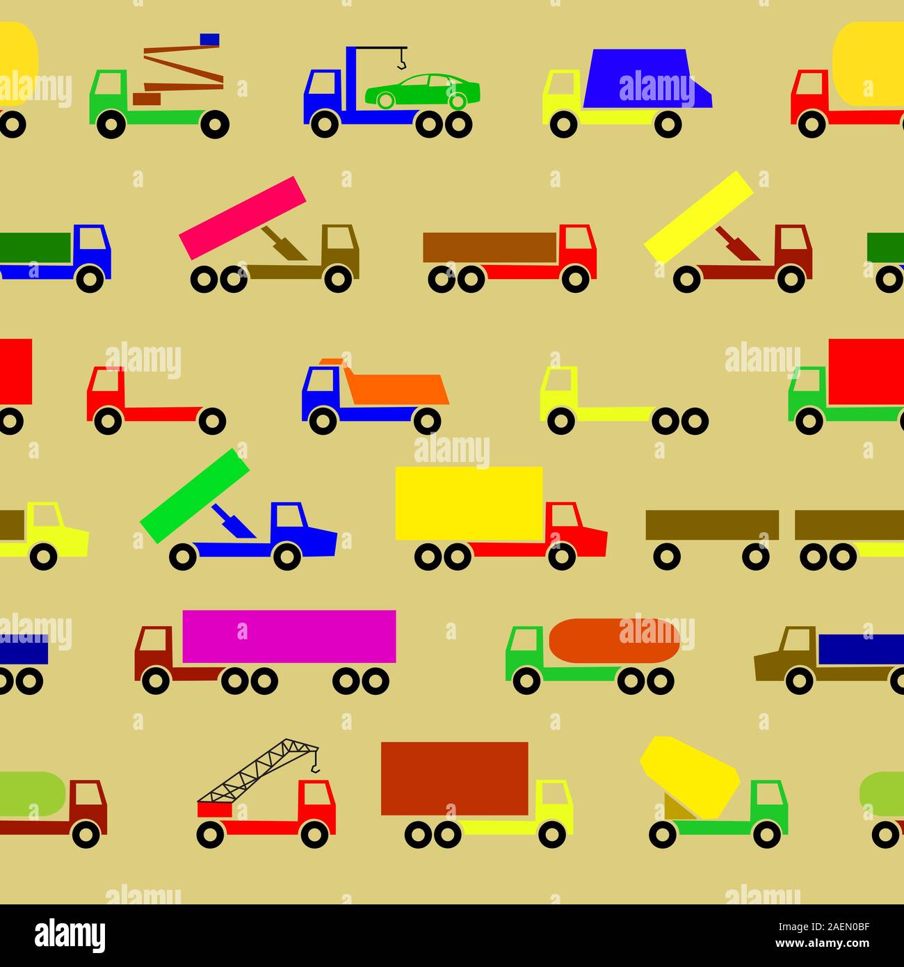 Automobili, veicoli. Corpo vettura. Carta da parati senza giunture. Illustrazione Vettoriale