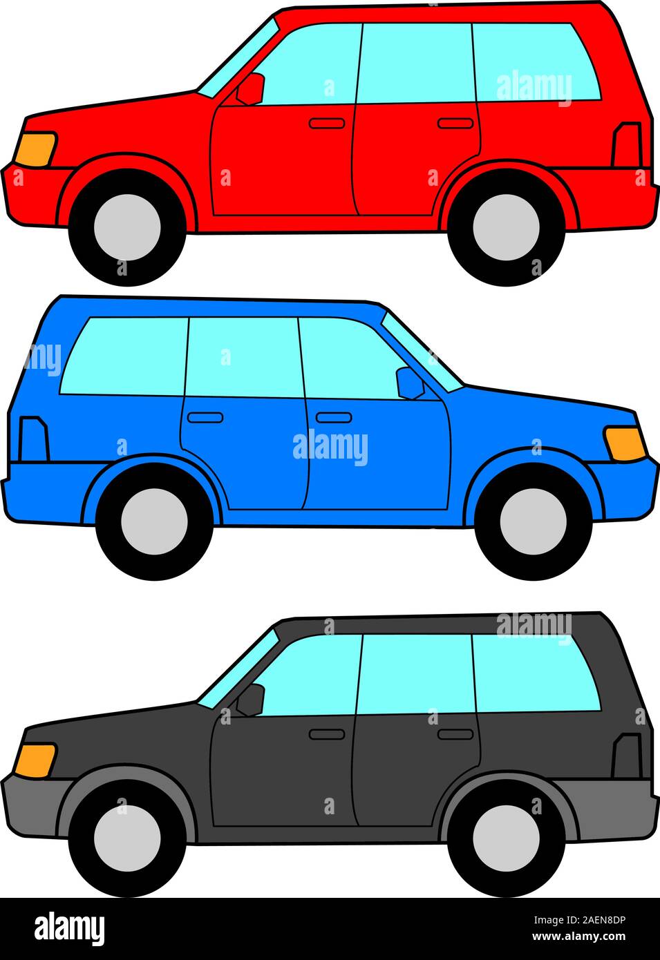 Set di icone vettoriali - trasporto dei simboli. Illustrazione Vettoriale