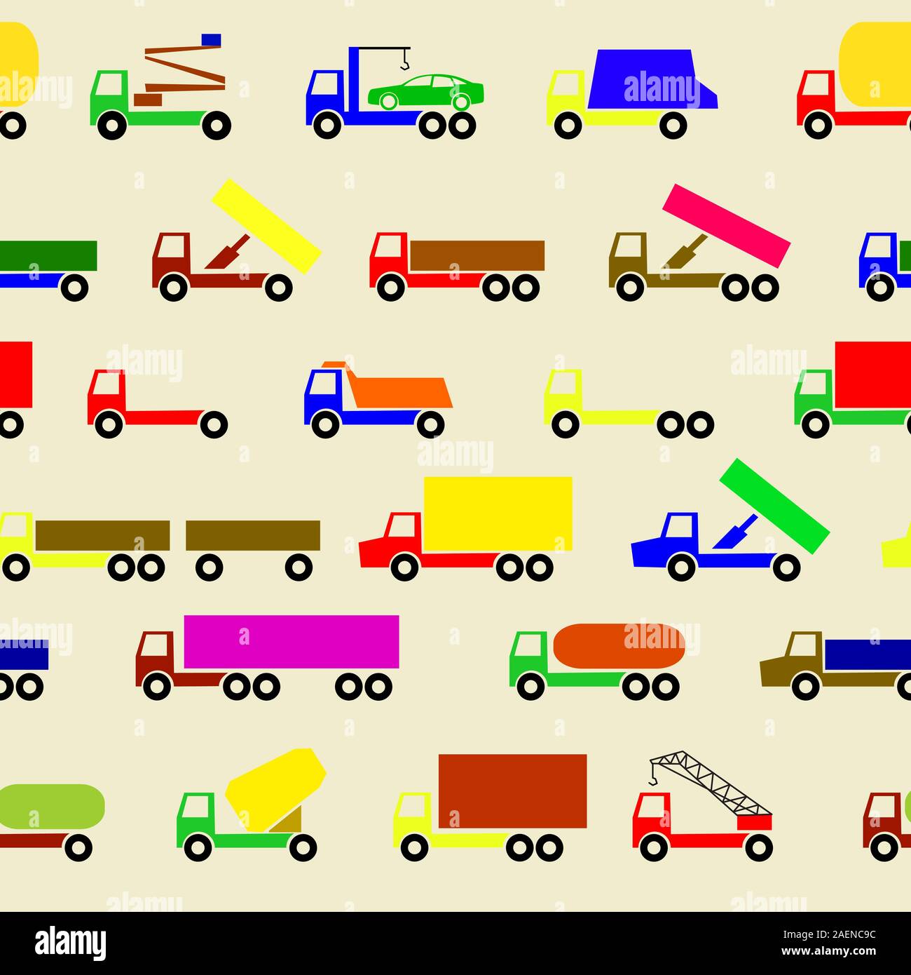 Automobili, veicoli. Corpo vettura. Carta da parati senza giunture. Illustrazione Vettoriale