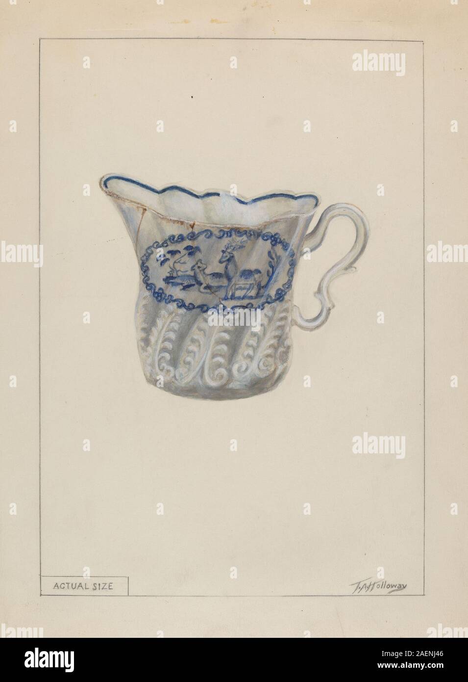 Thomas Holloway, Creamer, c 1936, Creamer; circa 1936 data Foto Stock