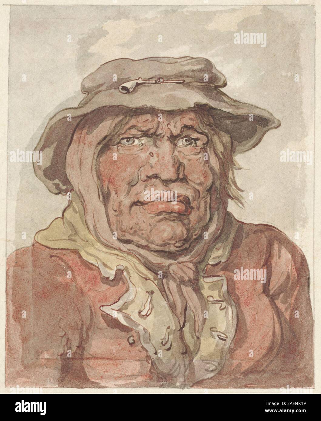 Thomas Rowlandson, un soldato, Vedova, 1815-1820, un soldato vedova; 1815/1820 Foto Stock