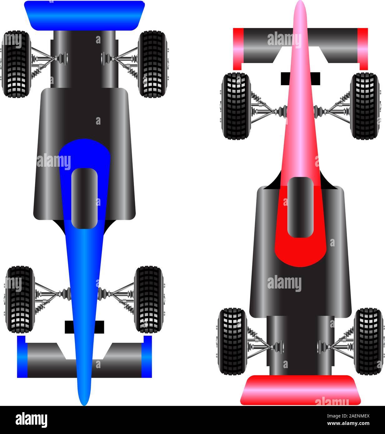 Auto Sportive schema vista superiore. illustrazione vettoriale. Illustrazione Vettoriale