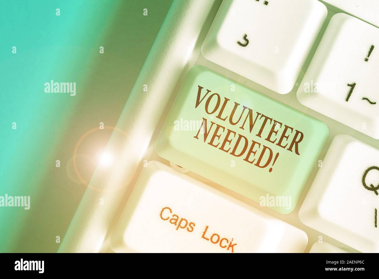Scrittura di testo necessari volontari. Foto concettuale chiedendo dimostrando al lavoro di organizzazione senza essere pagati Foto Stock