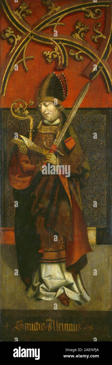 Tirolese del secolo XVI, Saint Alcuin, c 1500-1525, Saint Alcuino; c. 1500/1525 Foto Stock