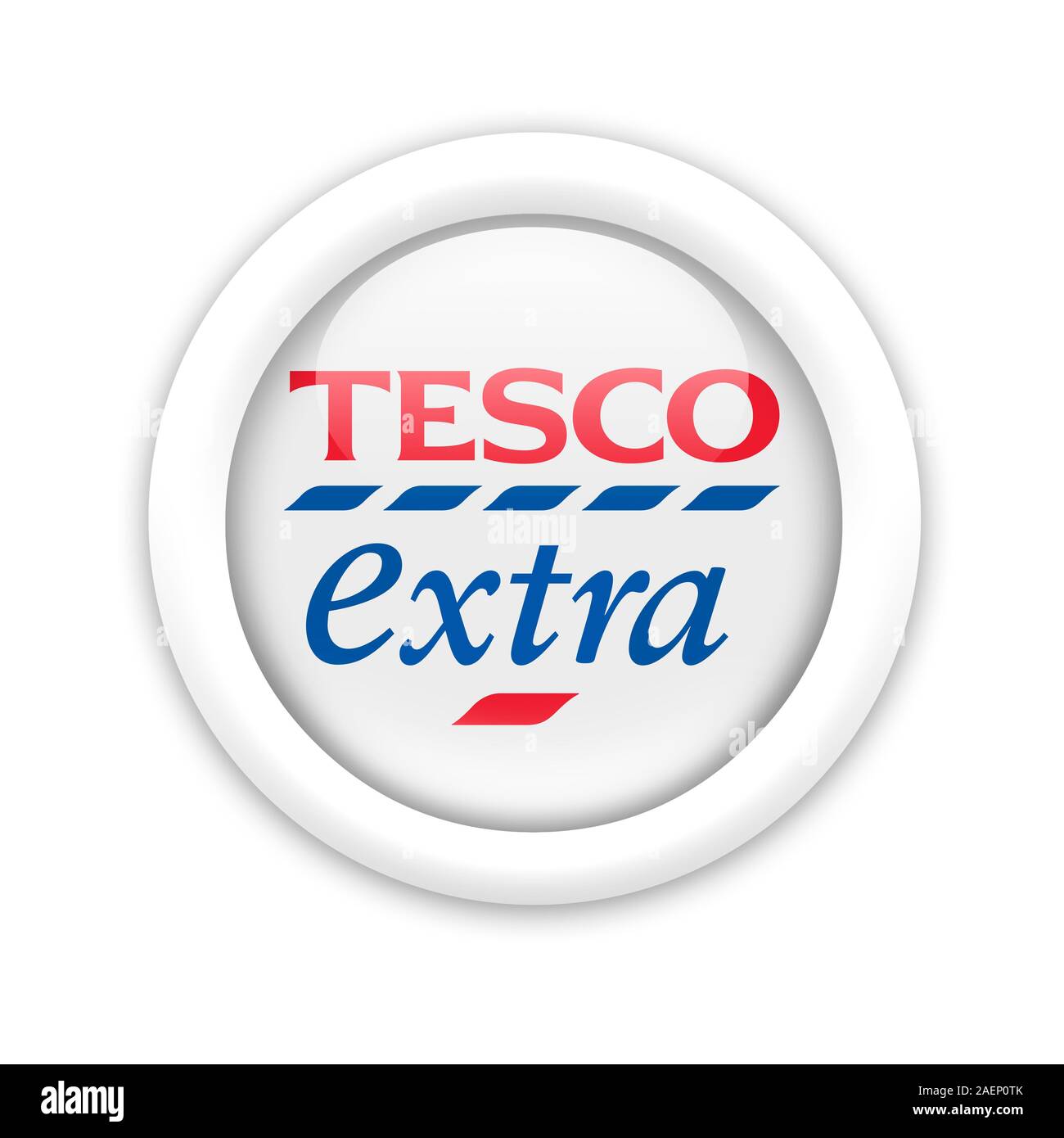 Tesco logo extra Foto Stock