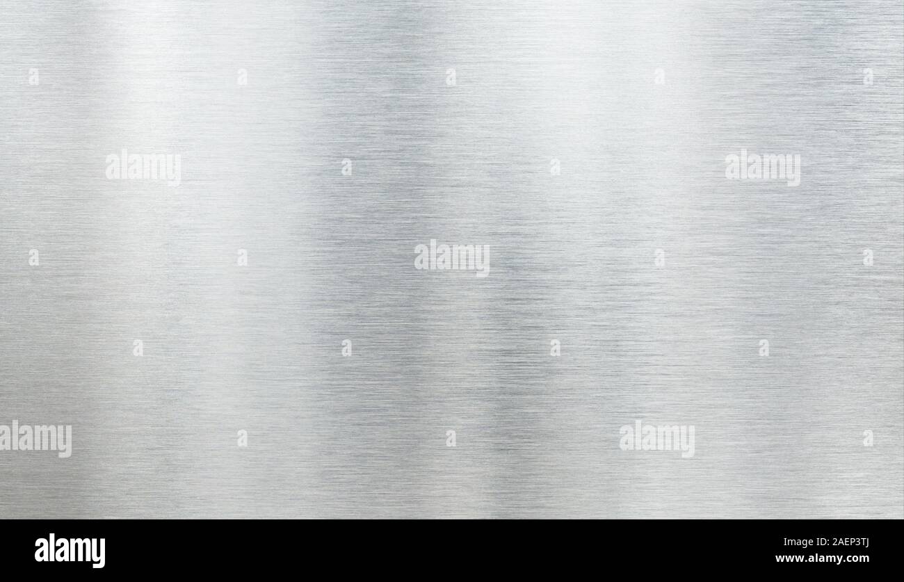 In vero metallo leggero in alluminio spazzolato sfondo texture Foto Stock