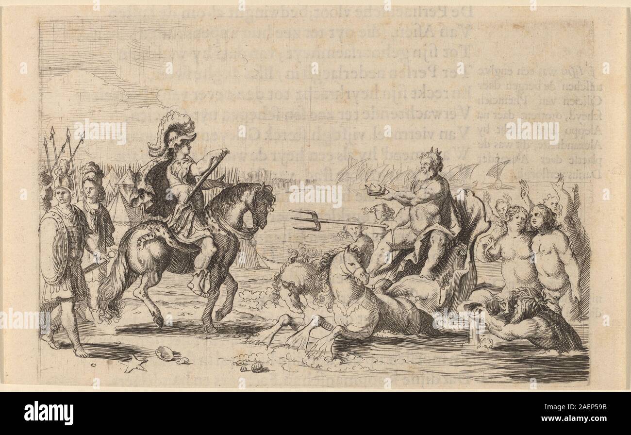 Willem Basse, Alessandro il Grande e di Nettuno, 1634, Alessandro il Grande e Nettuno; 1634 data Foto Stock
