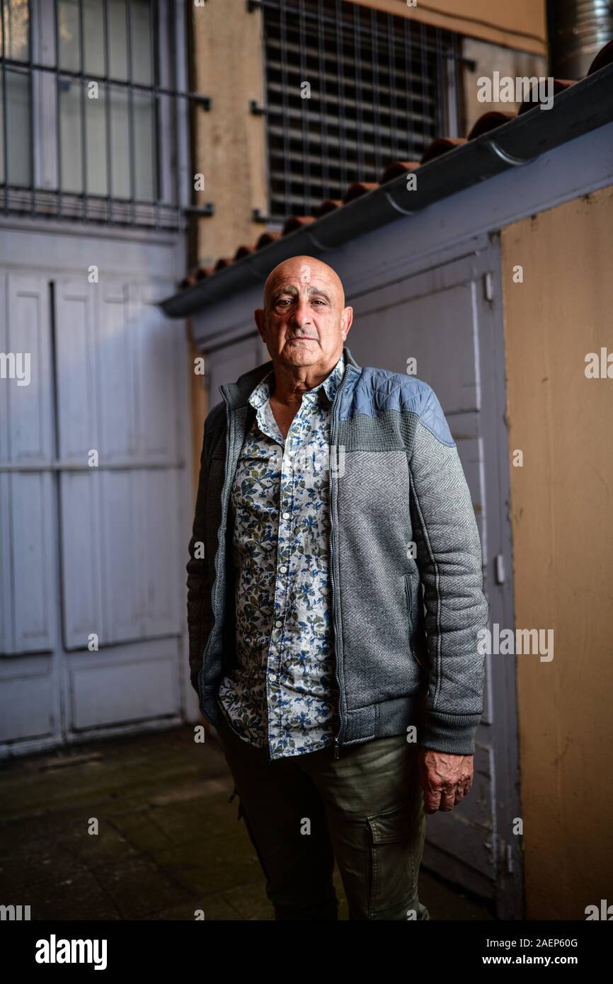 Lione (centro-est della Francia). 2019/04/12. Raphael Jerusalmy, ex-membro della Israeli Intelligence Service e libro antico commerciante di Tel Aviv, autorità Foto Stock