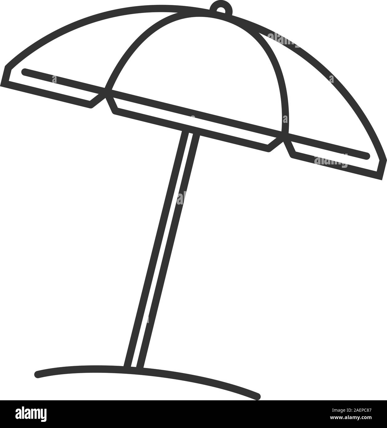 Spiaggia ombrellone disegno Foto e Immagini Stock in Bianco e Nero - Alamy