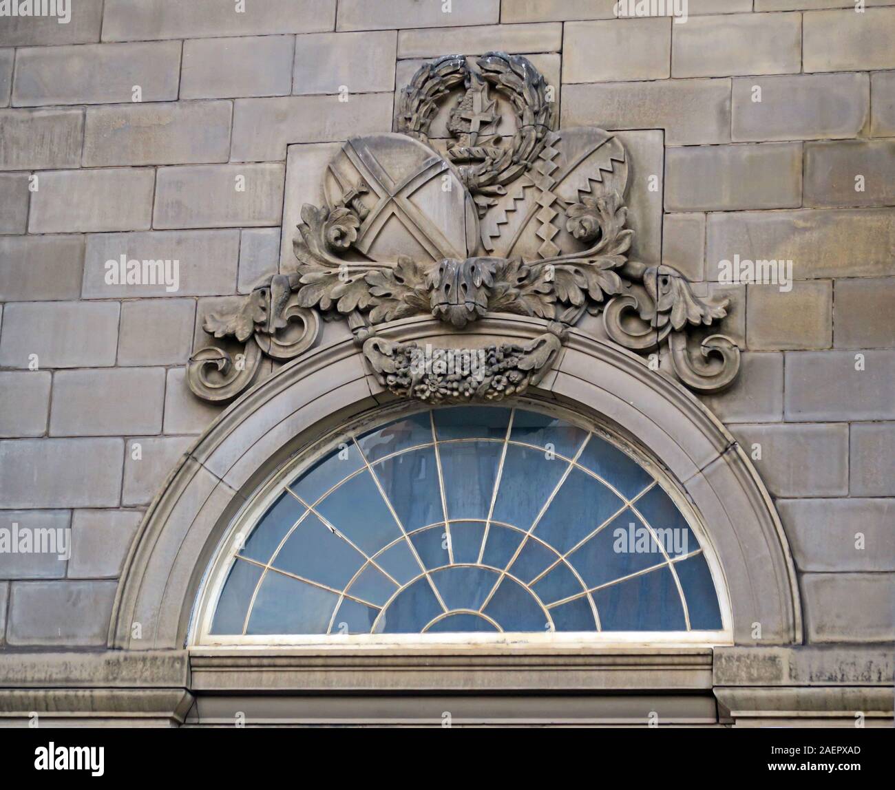 Storico Old Curzon Street stazione di ingresso, HS2 sviluppo, Birmingham, Curzon Street, Birmingham, West Midlands, Inghilterra, Regno Unito, B5 5LG Foto Stock
