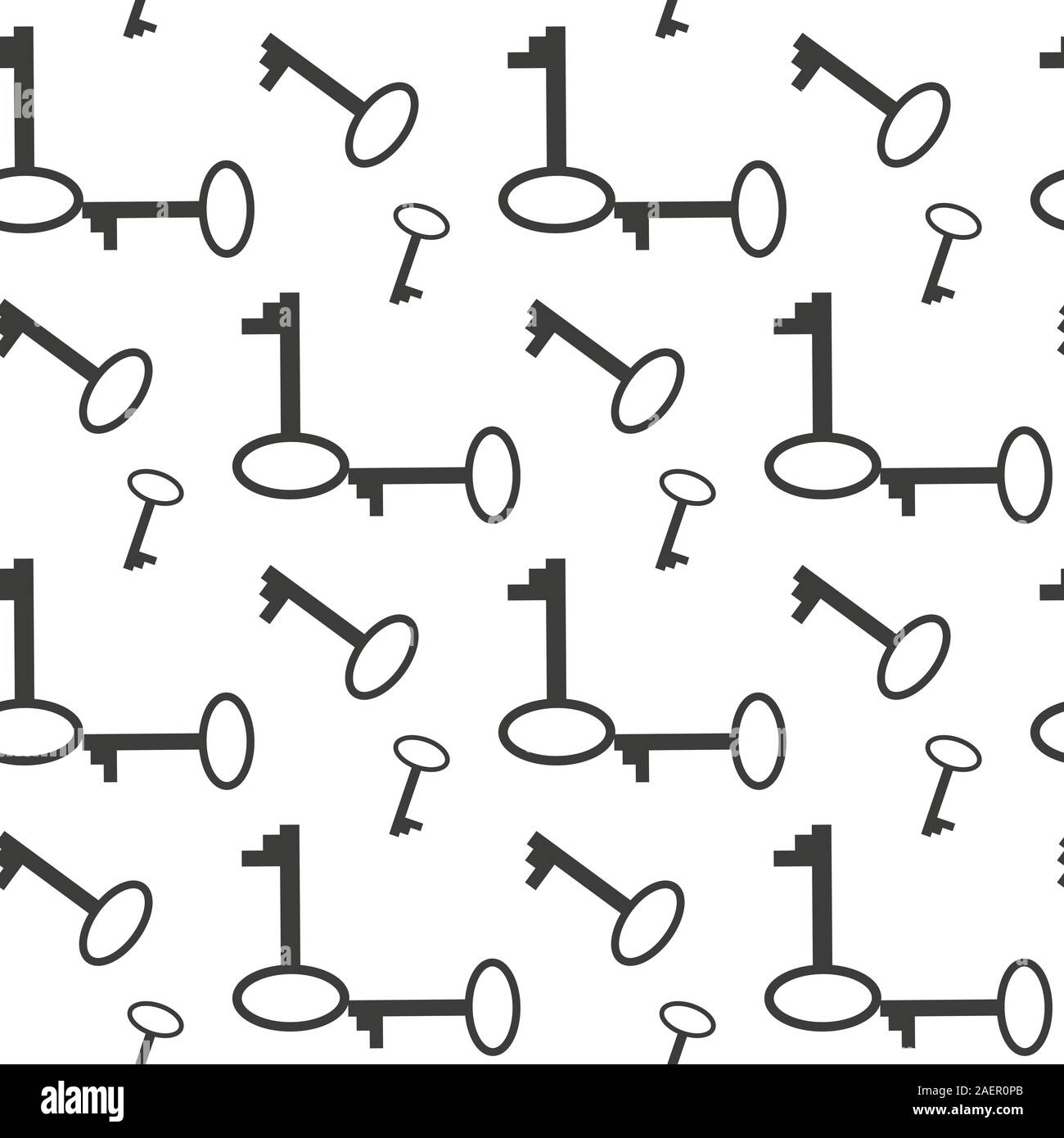 Nero seamless pattern con i tasti vintage per la colorazione Illustrazione Vettoriale