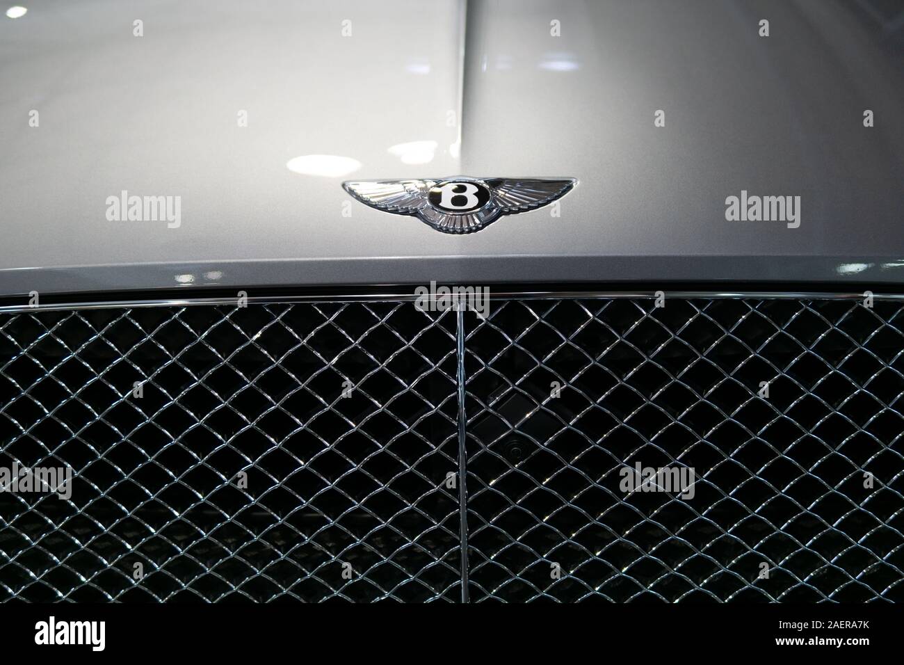 Un costoso Bugatti a Motorworld a Colonia, Germania Foto Stock