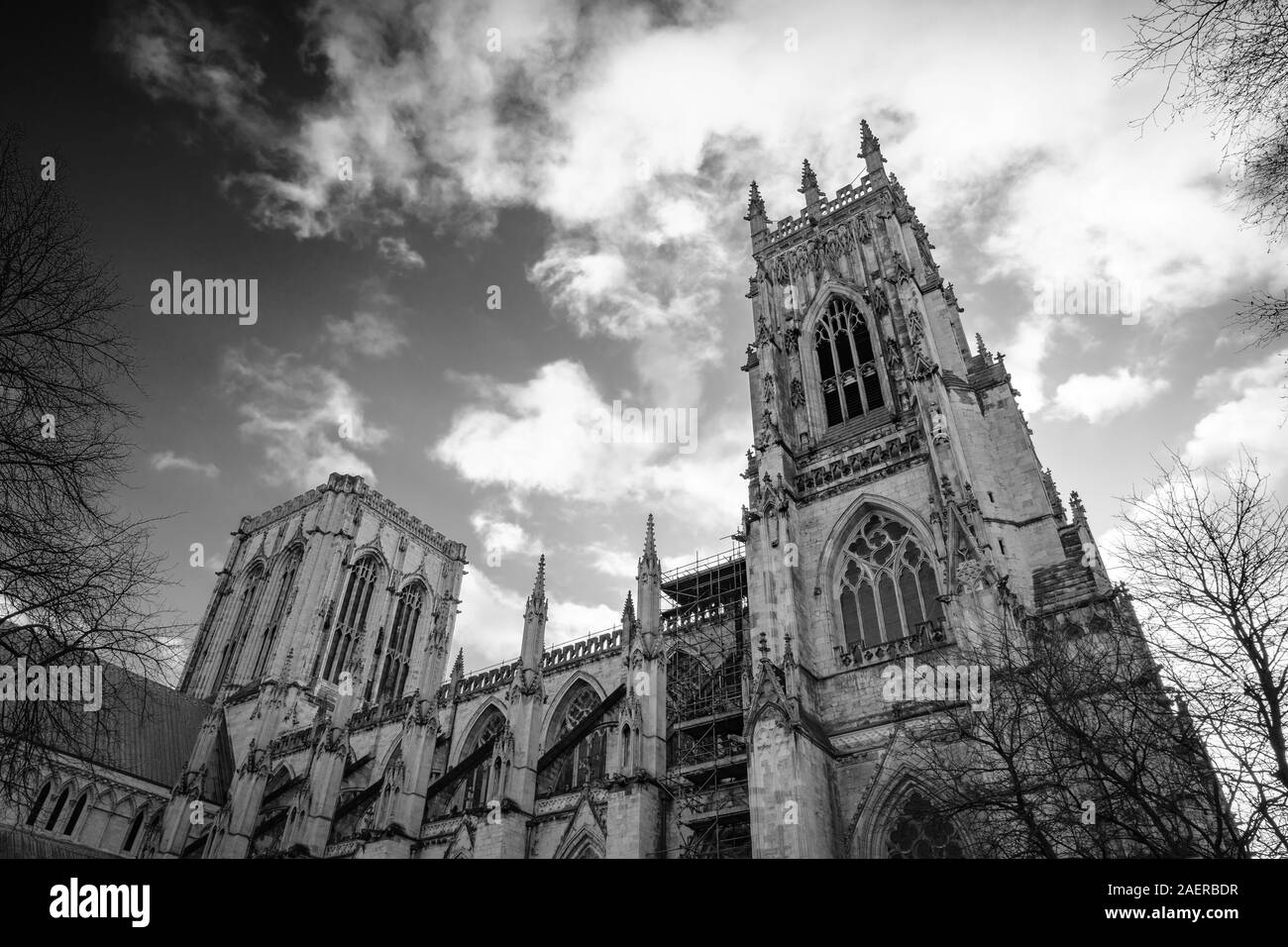 Cerca fino a York Minster e York, Regno Unito Foto Stock