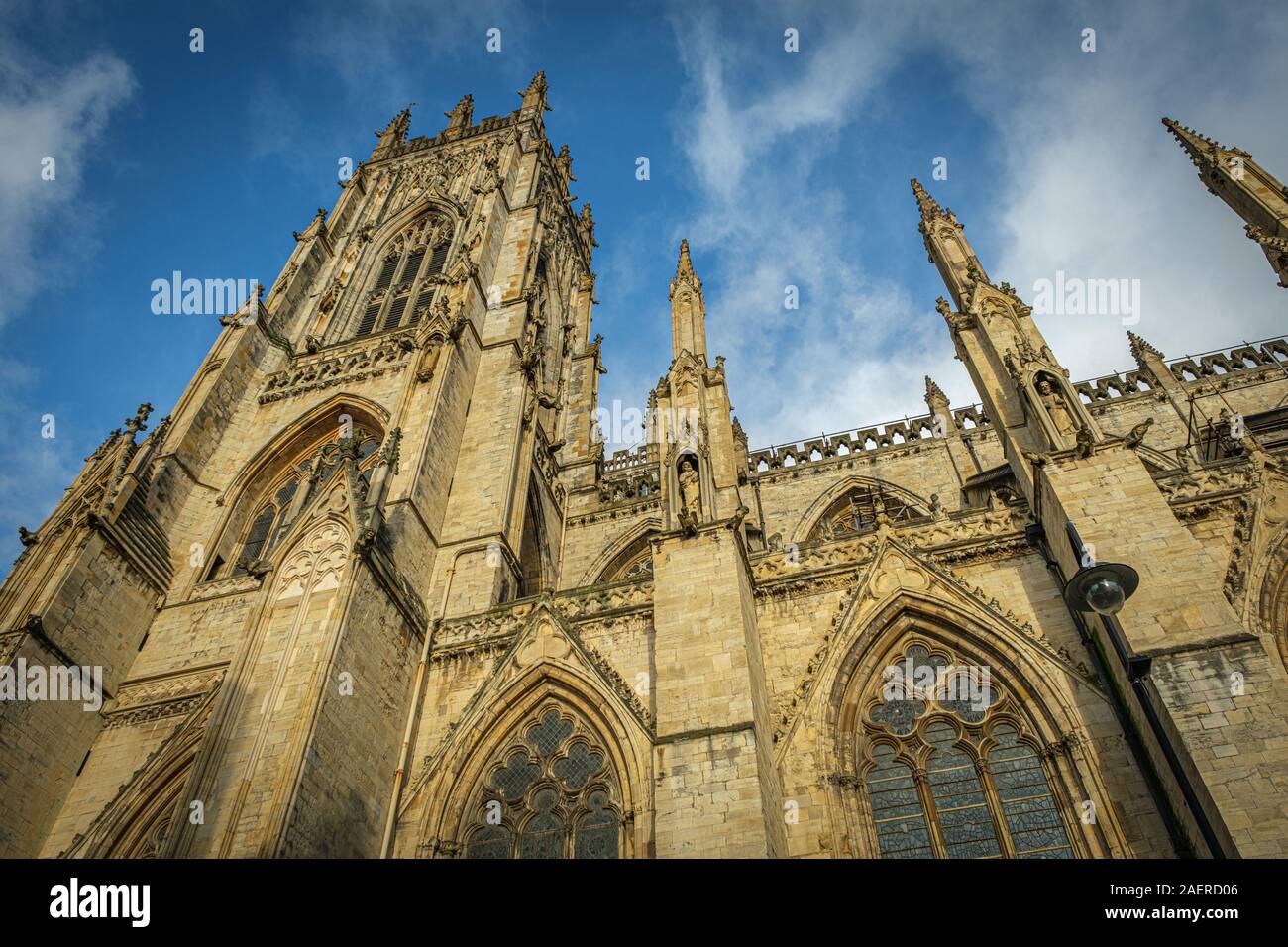York Minster Cattedrale Gotica, York, Regno Unito Foto Stock