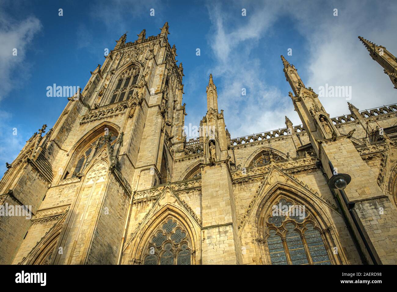 York Minster Cattedrale Gotica, York, Regno Unito Foto Stock