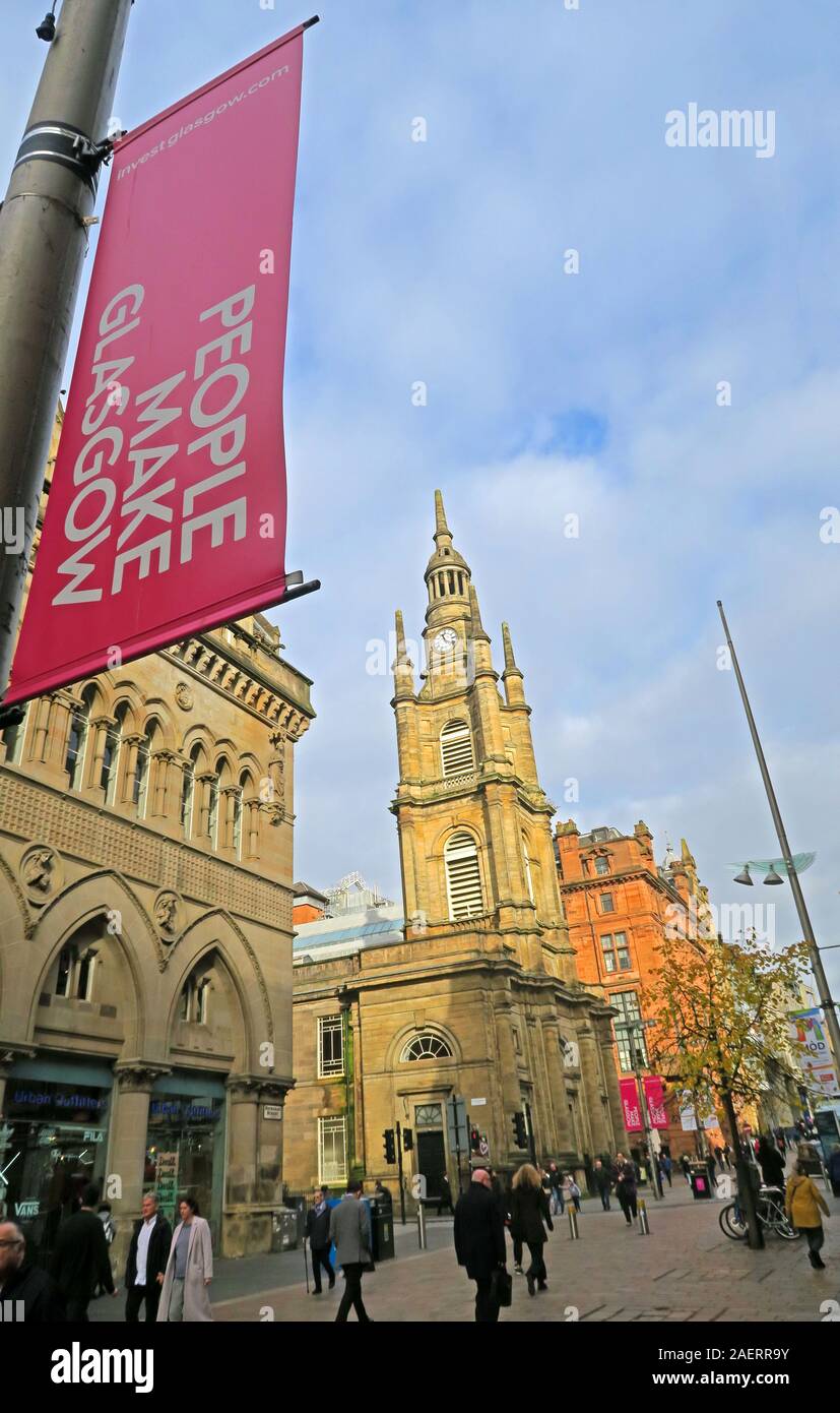 Glasgow Make People, The Tron, Buchanon Street, Glasgow, Strathclyde, Scozia, Regno Unito, Foto Stock