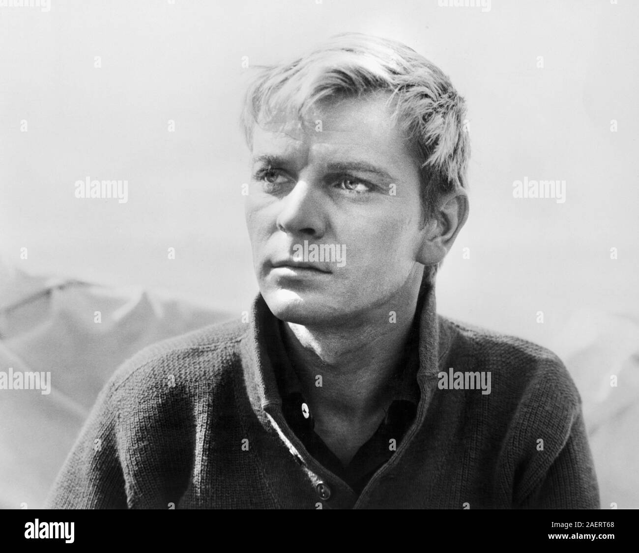 Zygmunt Malanowicz, Ritratto di pubblicità per i Film polacco, 'coltello nell'acqua" (Polacco: N02 w Wadzie), diretto da Roman Polanski, Kanawha Film, 1962 Foto Stock