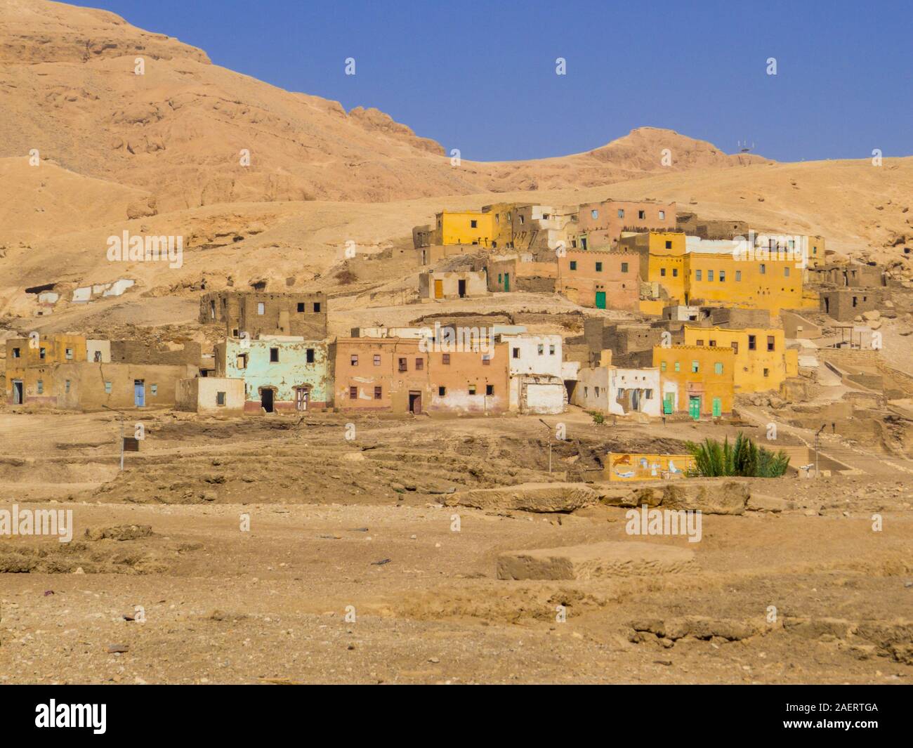 Vecchio villaggio Qurna a Luxor, Egitto Foto Stock