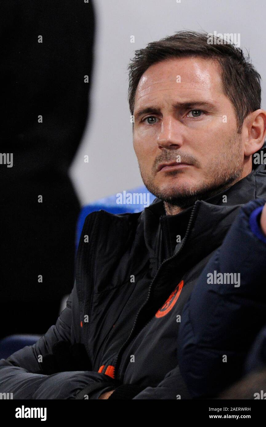 Londra, Regno Unito. Dicembre 10 Frank Lampard del Chelsea prima di Champion League Gruppo H tra Chelsea e Lille presso la Stanford Bridge Stadium, Londra, Inghilterra il 10 dicembre 2019 Credit: Azione Foto Sport/Alamy Live News Foto Stock