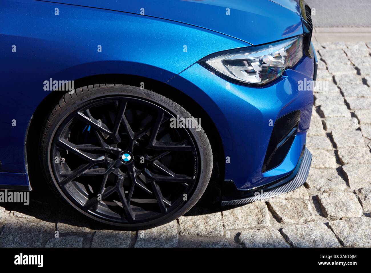 Katowice/Polonia, 15.09.2019: nuova generazione BMW serie 3 - 330i m. Le prestazioni Foto Stock