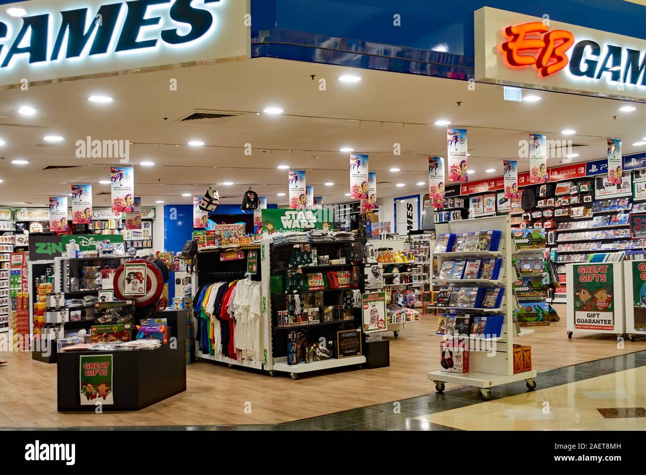 Computer giochi negozio di vendita al dettaglio.Tamworth Australia. Foto Stock