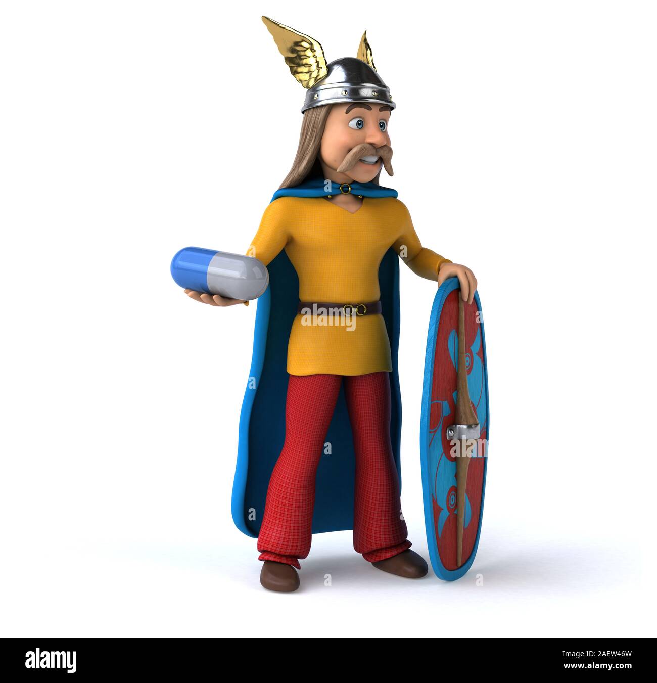 Divertimento gaulois - 3D illustrazione Foto Stock