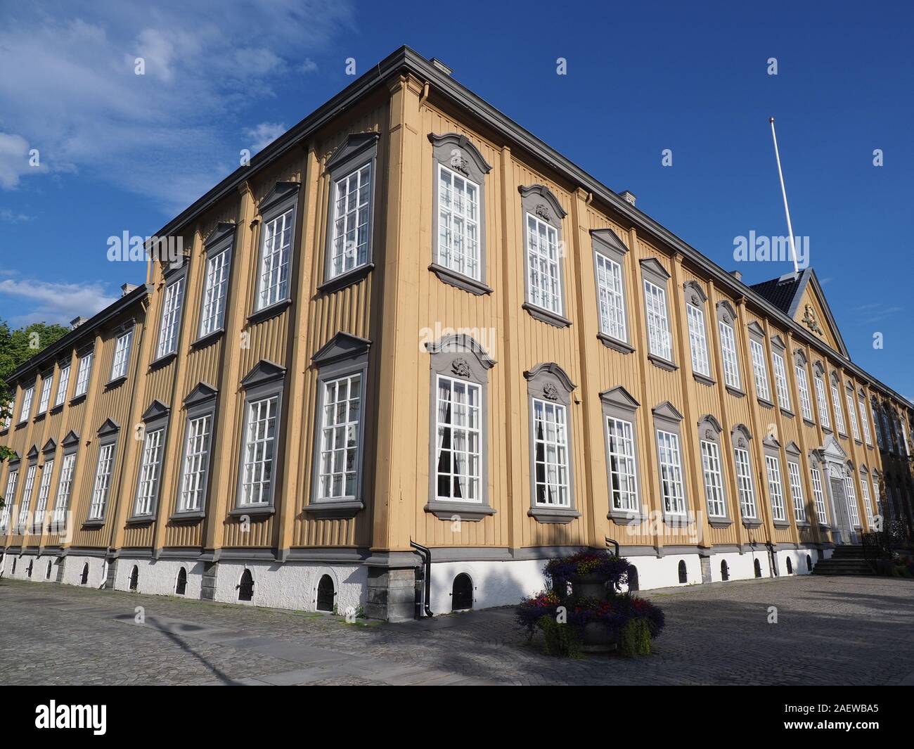 Residenza Reale di Stiftsgarden in unione Trondheim città al quartiere il Trondelag in Norvegia Foto Stock