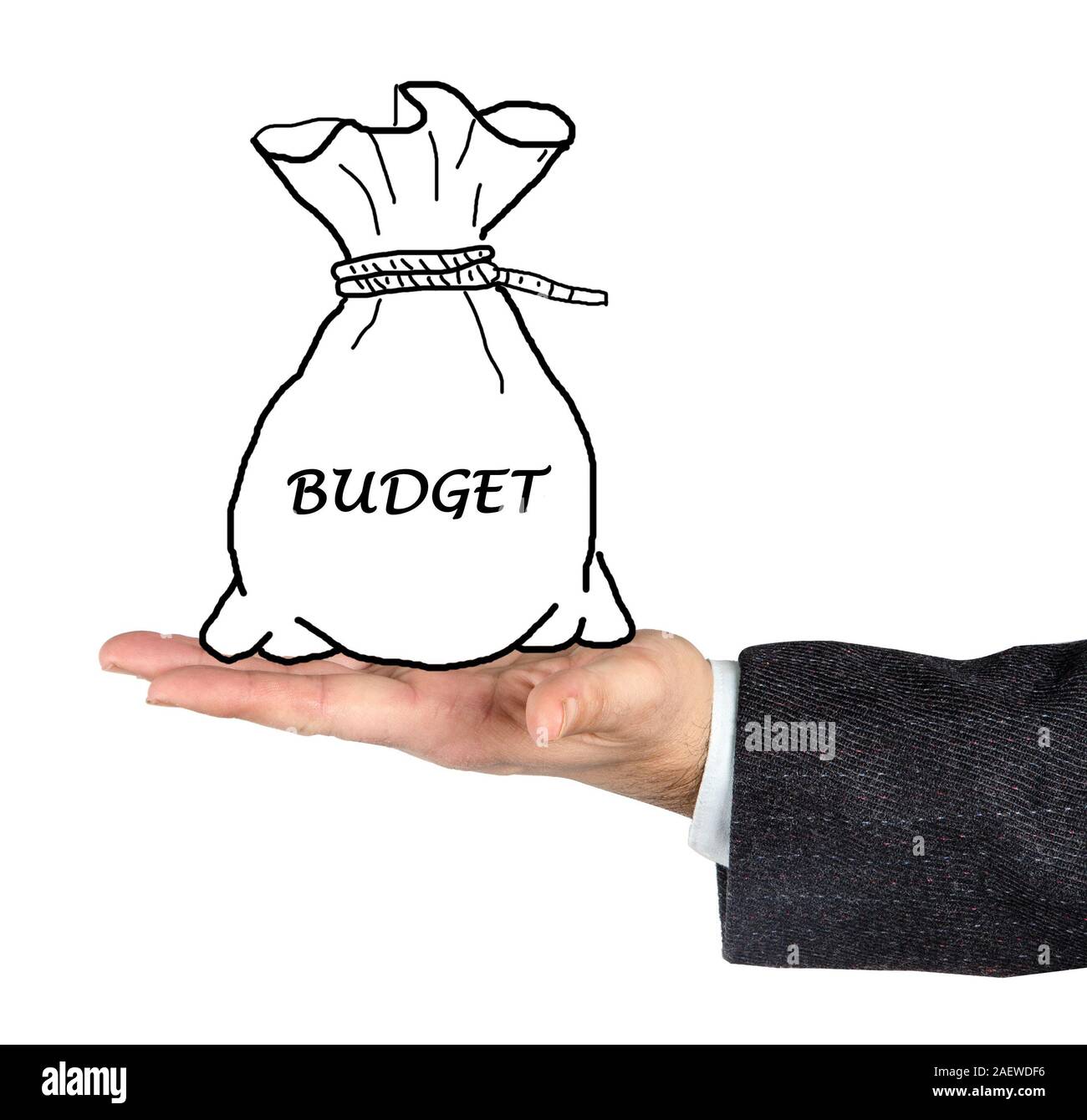 Borsa con budget Foto Stock