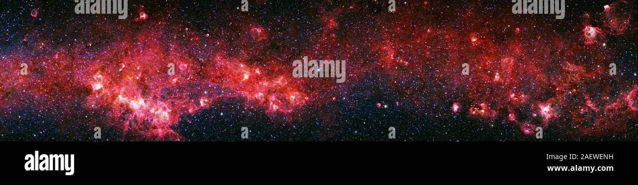 Space nebula. Cluster cosmico di stelle Foto Stock
