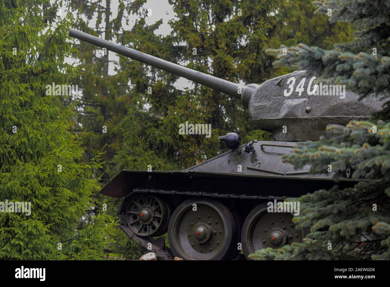 La maggior parte sovietica-prodotti di medie serbatoio t-34 elementi Foto Stock